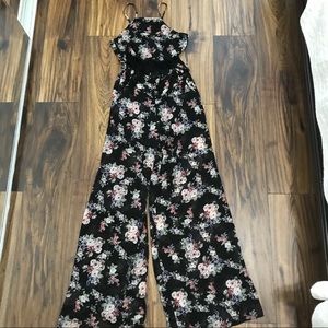 Cotton Candy flower pant romper 🖤